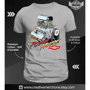 Chevy Blown Big Block T-Shirt: Vintage Muscle Car Tee