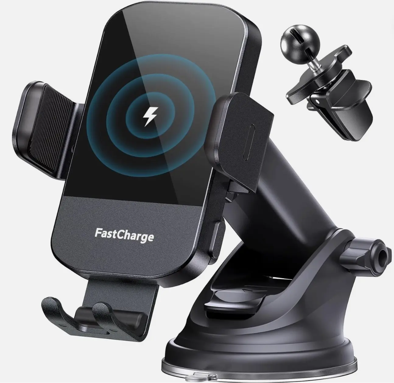 Cargador Rápido Inalambrico Para Auto Coche Cargador de Carro Soporte