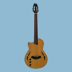 Aslin Dane acoustic electric Nashlin Nylon string Thin Line Left Handed - Natrual