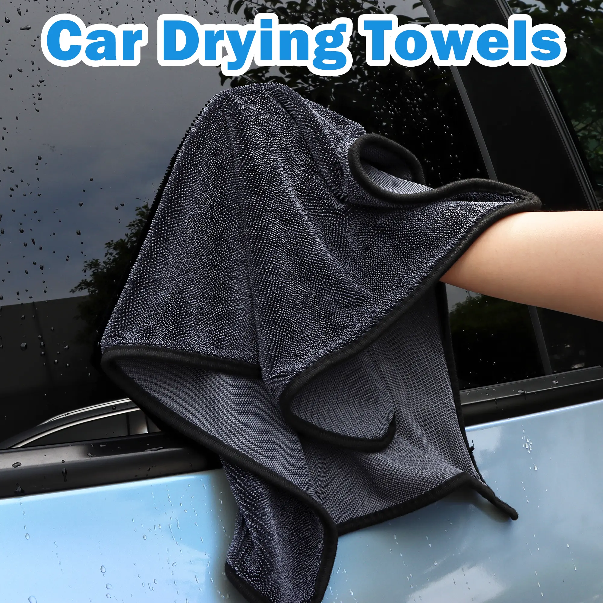 Shiny Wipes 1 Count Gray Streak Free Microfiber Car & Home Cleaning Cloths Super Absorbent Reusable Towel for Drying and Cleaning