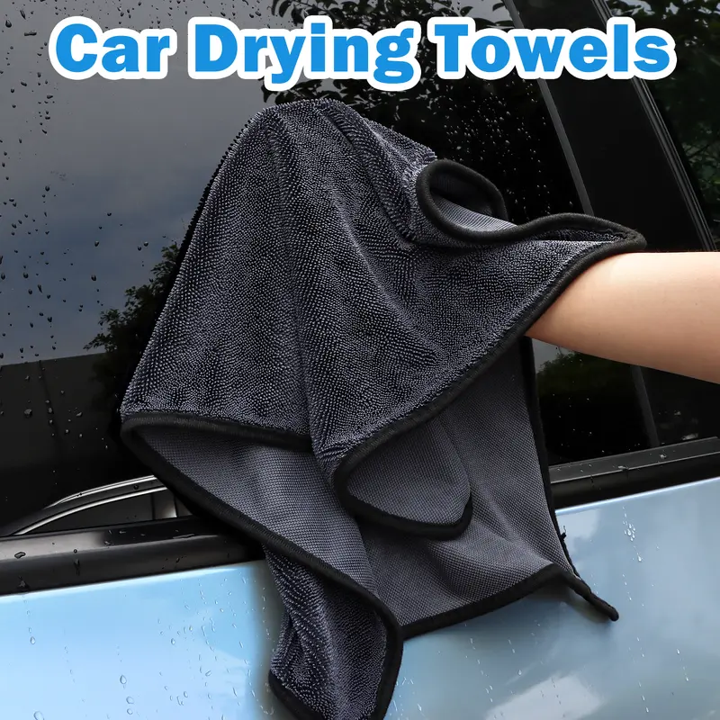 1 Count Shiny Wipes Shower Cleaning Cloths, Gray Streak Free Microfiber Bath Shower Towel, Super Absorbent Reusable Cleaning Cloths for Car and Home