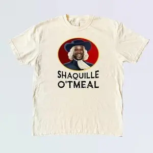 [Sale off up to 50%] Shaquille O'tmeal Shirt, Funny Comfort s T-Shirt, Retro Unisex T Shirt, Funny T Shirt, Meme T Shirt, Casual Basic Tops For Lady, Gifts For Her, Women's Tops, Womenswear, Cotton Relaxed Fit Chic Style, Graphic Streetwear T-shirt