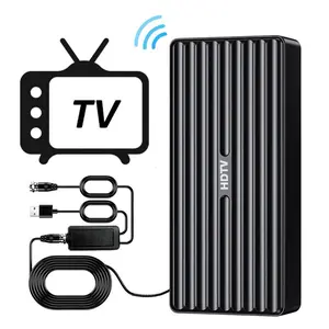 4K Digital TV Antenna with Signal Booster Amplifier, HD TV Antenna, Long Range Local Channel Reception, Multi-Scene Indoor & Outdoor Use, Easy Installation, Universal for All TVs