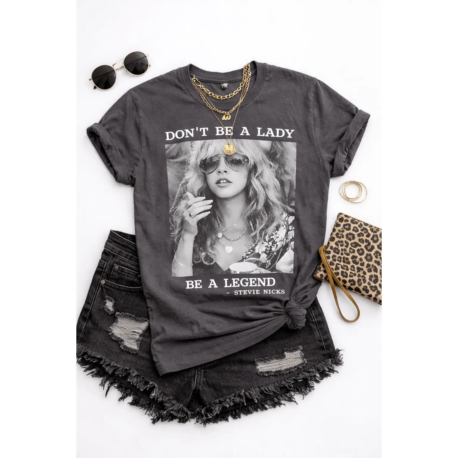Plus/Reg Short Sleeve Don't Be a Lady Graphic Tee