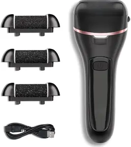 Electric Callus Remover for Feet with 3 Roller Heads 2 Speed Rechargeable Waterproof Foot File Perfect for Dead Hard Cracked Dry Skin Manicure Nail Cutics