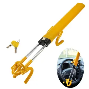 Steering Wheel Lock, Anti-theft Device & Car Security Lock with Adjustable Locking & Keys, Great Vehicle & Truck Deterrent Lock