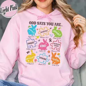 Autism Awareness Hoodie,God Say You Are Autism Hoodie, Christian Autism,  Autism Month