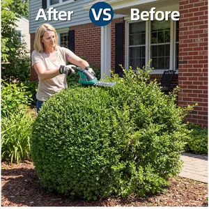 2-in-1 Wireless Electric Hedge Trimmer and Grass Shear – 7.2V Rechargeable Lithium-Ion, Handheld Garden Shrub Cutter, Type-C Charging Included, Ideal for Lawns and Hedges