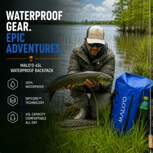 DryPack 45L Waterproof Backpack – Roll-Top Dry Bag for Travel, Beach & Outdoor Gear