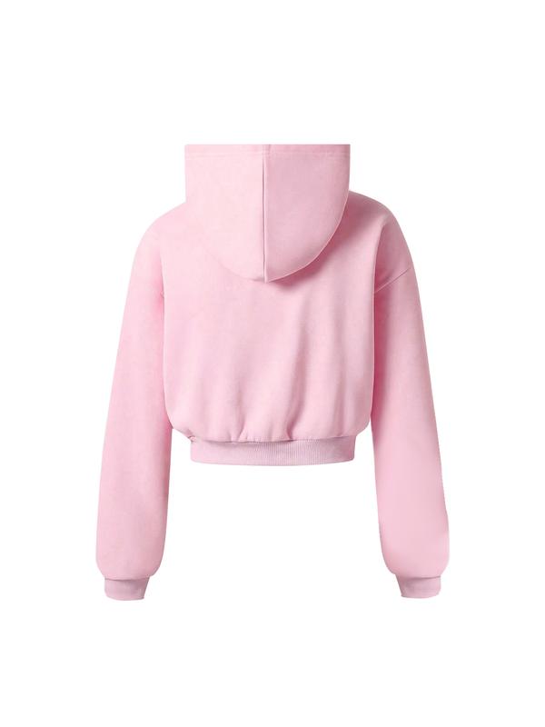 Autumn Winter Zipper Cardigan Long Sleeve Hoodie Yoga Pants Set, Casual High-Waisted Butt-Lifting Style, Perfect for Fall & Winter, Sweatsuit Matching Set