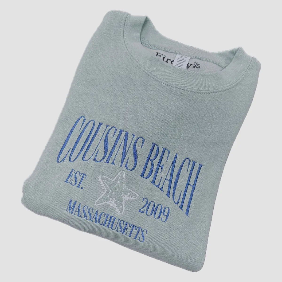 Cousins Beach Embroidered Crewneck