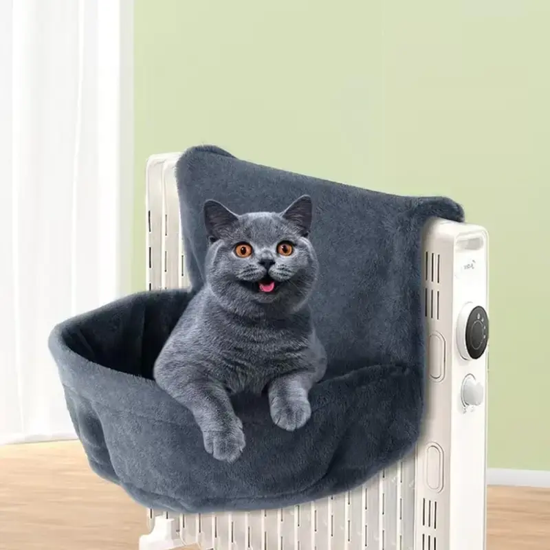Colourtree Plush Cats Hammock Bed, Large Hanging Hammock Sleep Bed, Warm Pet Bed for Winter Machine Washable