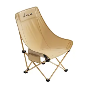 AORAN 2-Pack Folding Camping Chairs: Unfolds in 10 seconds, supports up to 330 pounds, features side pockets, and has a portable design—perfect for hiking, picnics, and fishing.