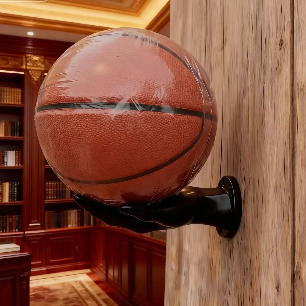 1pc Realistic Hand Shape Basketball Rack, Soccer Ball Holder, Decorative Storage Stand, Display Rack for Basketball and Soccer Balls Easy Installation