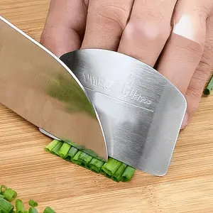 1pc, Finger Guard Stainless Steel Finger Guard Slice Reusable Finger Guard Kitchen Finger Guard Metal Finger Guard Cutting Protection Safety Cutting Tool Kitchen Additions Kitchen Tools Kitchen Additions