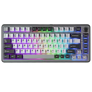 YUNZII RT75 Rapid Trigger Gaming Keyboard Hall Effect Keyboard Magnetic Switch Adjustable Actuation Esports 75% Layout TKL Mechanical Keyboard RGB PBT Keycaps
