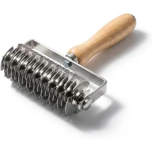 Lattice Pastry Cutter, Professional Lattice Roller for Pie & Beef Wellington, Sharp Multi-Blade Dough Cutter for Even Decorative Crusts, Easy-Clean Baking Gift for Home Bakers