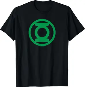 100% Cotton Green Lantern Green Emblem T-Shirt