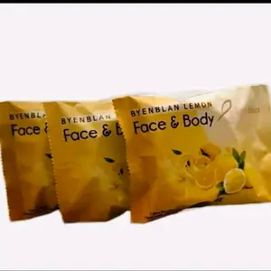 Byenblan 3 PCS Lemon Face & Body Soap