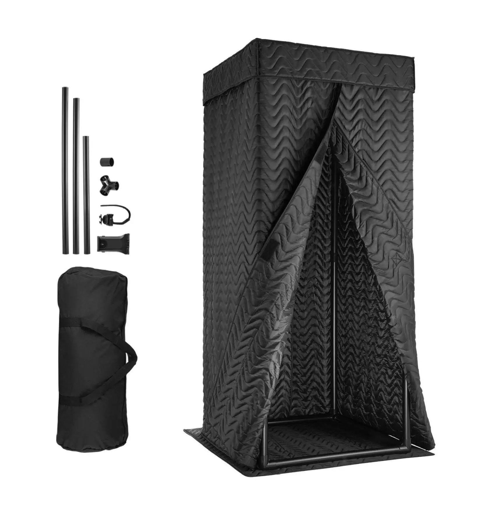 Portable Vocal Booth Recording Studio, 6.56ft Soundproof Booth for Voiceovers & Podcasts Default
