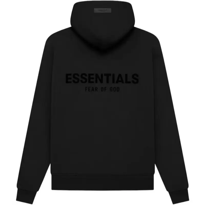 Fear of God Essentials Hoodie Stretch Limo Black