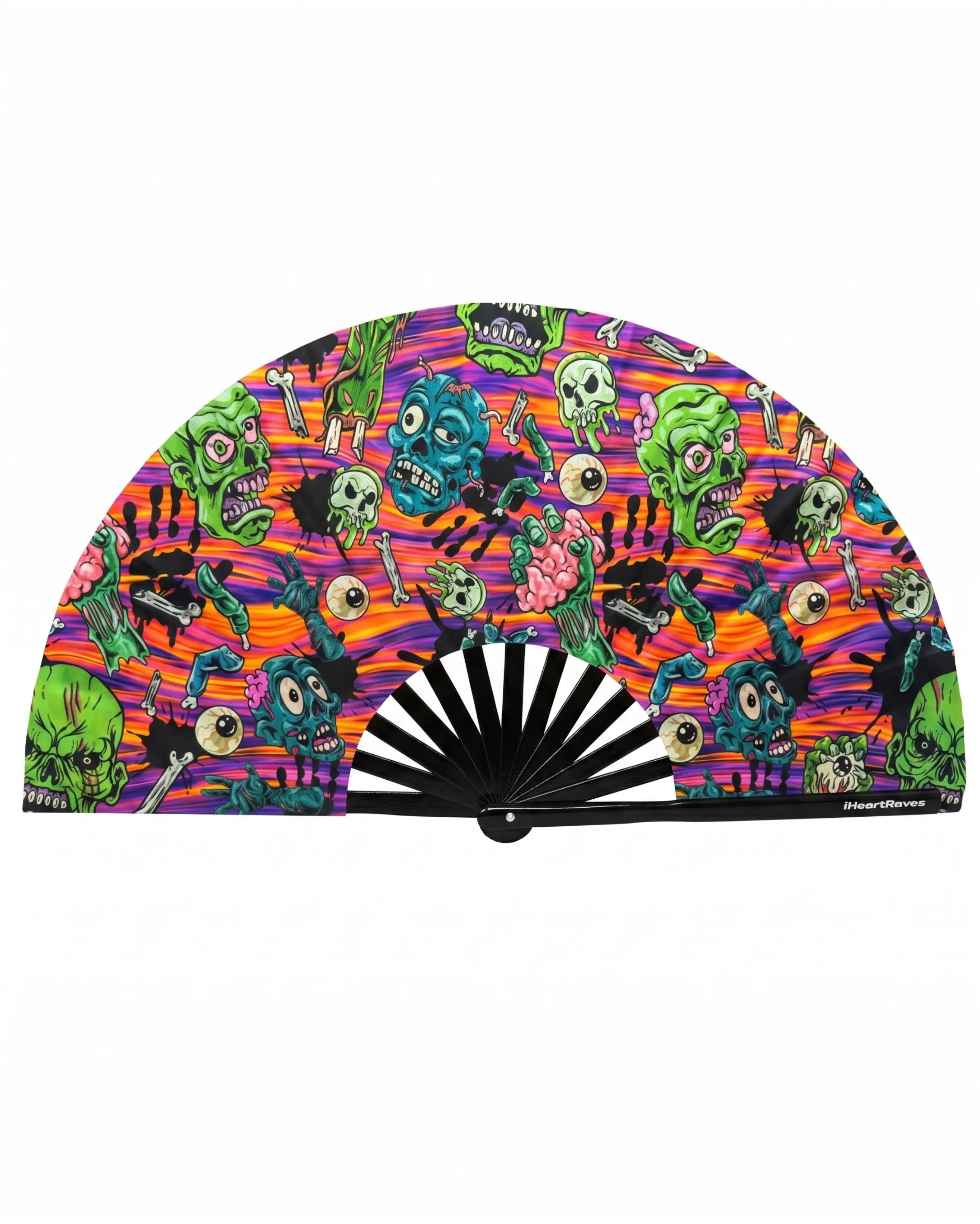 Rave with the Undead Hand Fan