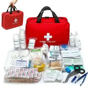 160 Piece First Aid Kit, Premium Waterproof Compact Trauma Medical Kits for Any Emergencies, Ideal for Home, Office, Car, Travel, Outdoor, Camping, Hiking, Boating