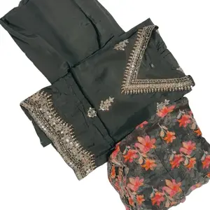 Black Indian Suit Women's Womenswear - Comfortable Long Sleeve Design, Suitable for Various Occasions