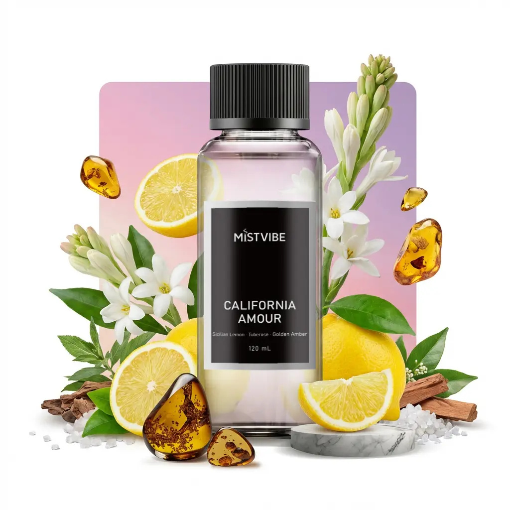 California Amour Signature Home Scent - Premium Essential Oil Blend for Cold Air Diffusers