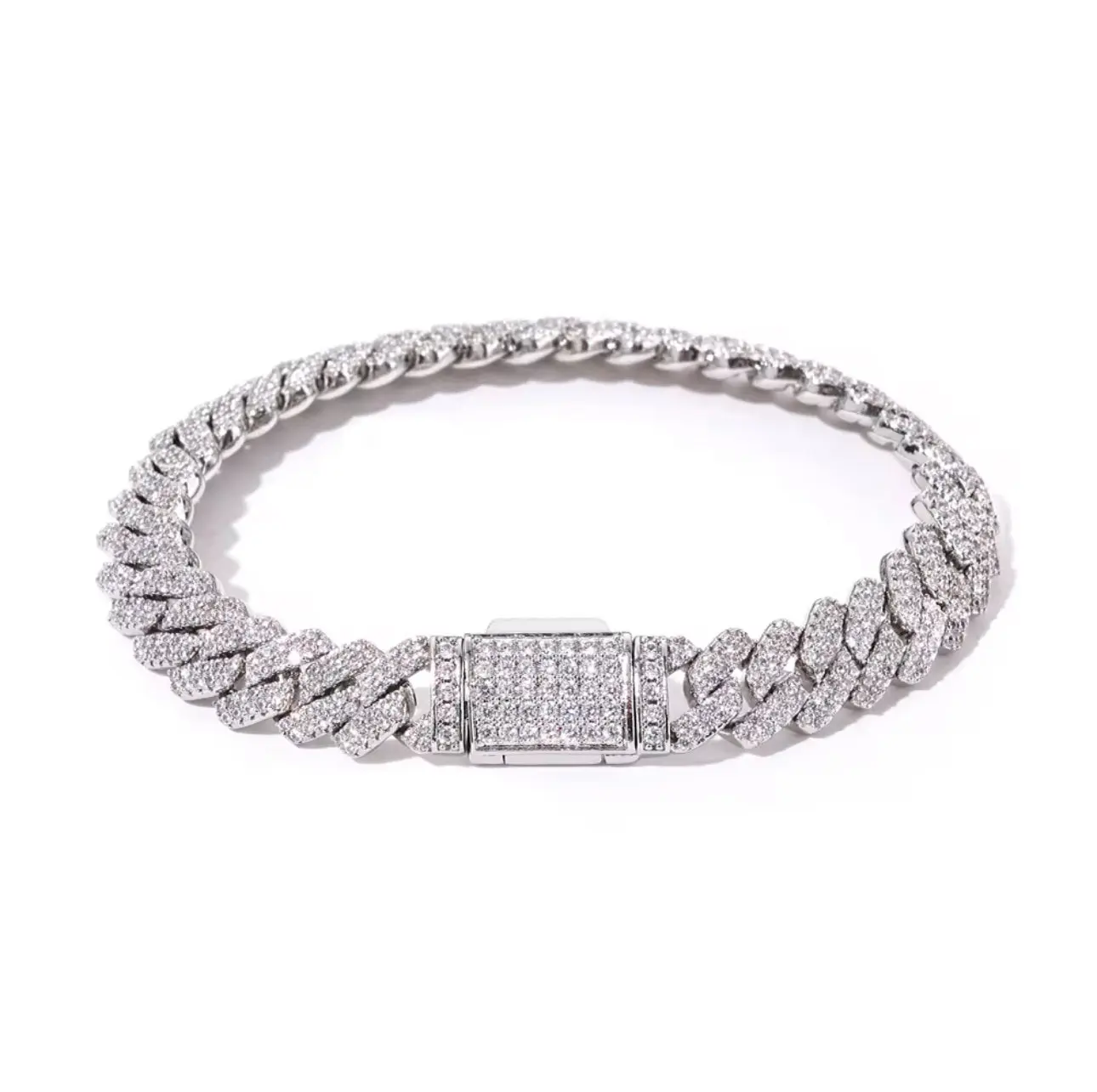 Evo7 10mm Cuban Link Bracelet 8in
