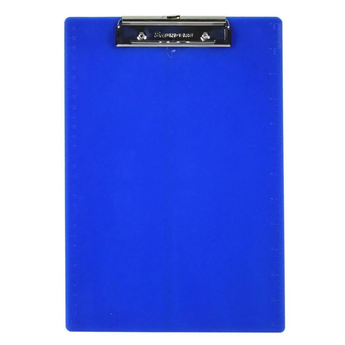 212 MAIN Low Profile Clip Recycled Hard Plastic Cobalt Clipboards (Pack of 12) - Letter/A4 Size, 0.50" x 9" x 12.50", Metric Inch Ruler Edges, Built-in Hanging Hole, Office Filing Supplies for Restaurants, Office Accessories