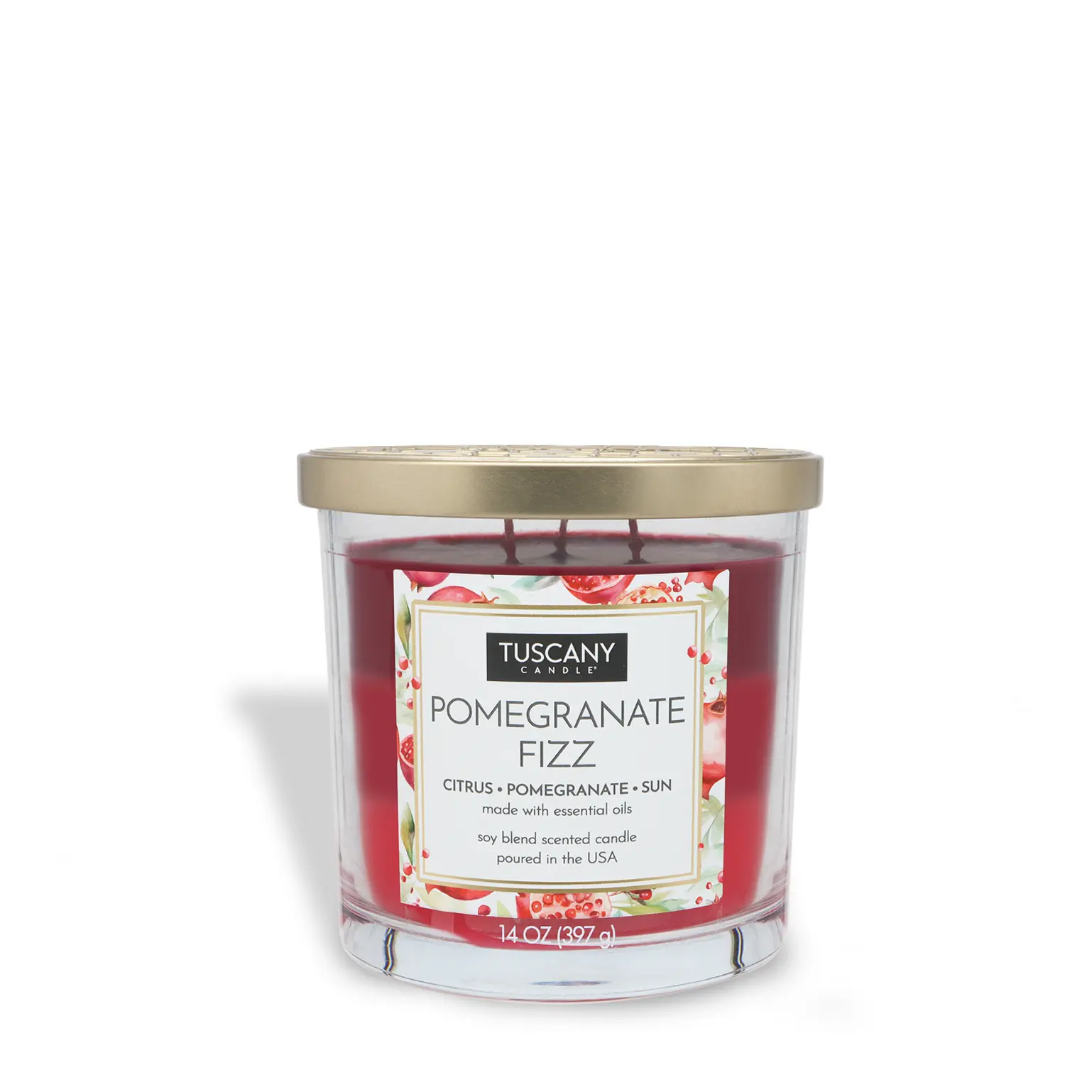 Pomegranate Fizz Long-Lasting Scented Jar Candle (14 oz)