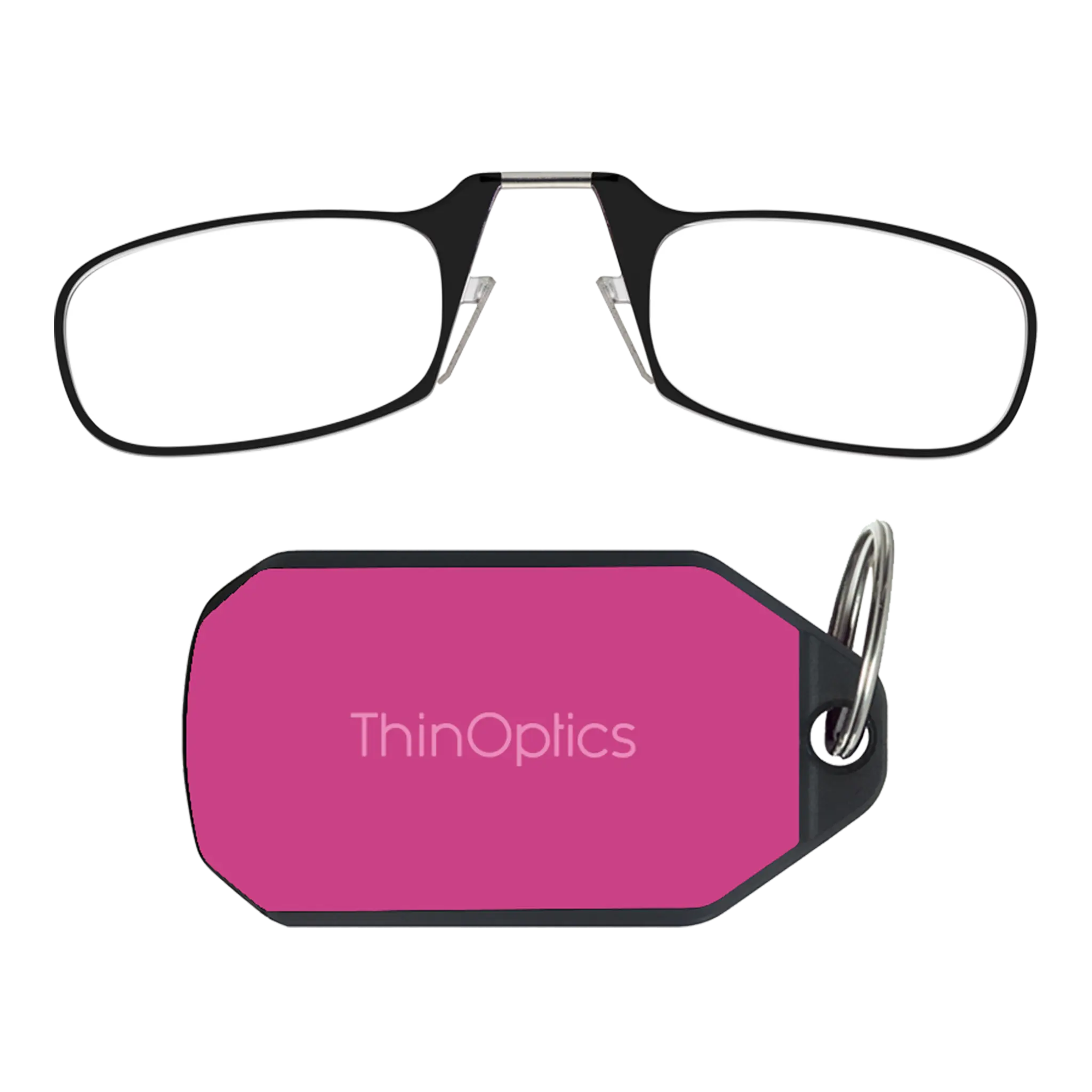 Readers + Fuchsia Fedora Keychain Case