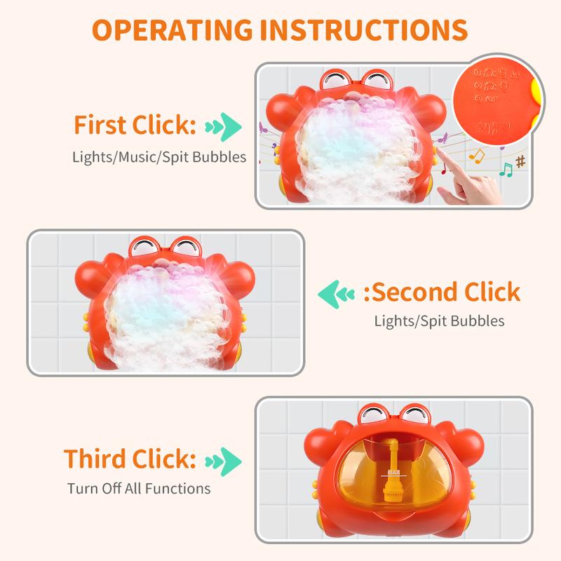 New crab-themed children's bath toy, bathtub shower head, summer outdoor water play toy, with suction cup, cute shower toy