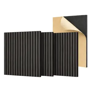 4 Pack Acoustic Panels,23.6" X 23.6" X 0.71" Acoustical Wall Panel, Self-Adhesive Sound Proof Panels, Decorative Soundproof Wall Panels for Echo Absorption for Home Studio Office