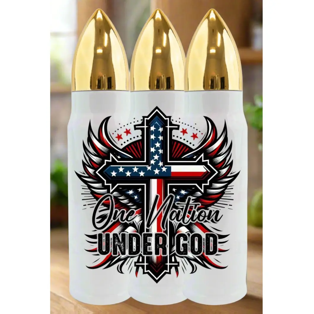 One Nation Under God, 32 oz Bullet Tumbler/Thermos
