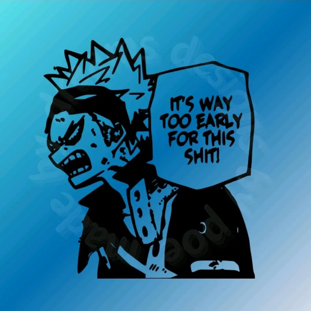 Bakugou Katsuski Angry Morning Sticker Vinyl Decal