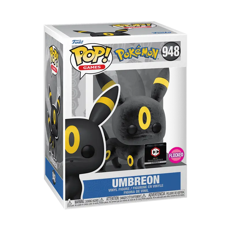 Funko Pop! Pokemon - Umbreon (Flocked) (Chalice Collectibles) #948 Exclusive Collectible Pop Vinyl Figure
