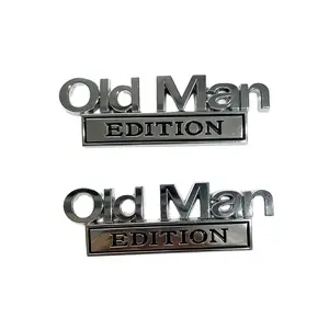 Old Man 3D Emblem Sticker | Funny Badge for Car & Truck ,SUV,Motorcycle| Perfect Retiree Gag Gift
