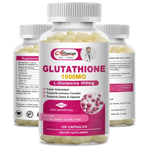 Liposomal Glutathione Reduced L-Glutathione 1000mg Antioxidant Supplement,120pcs