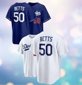 #50Betts,Baseball jersey from the 2026 gold collection, suitable for everyday wear