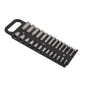 Lisle 0.25 in. Socket Holder Black