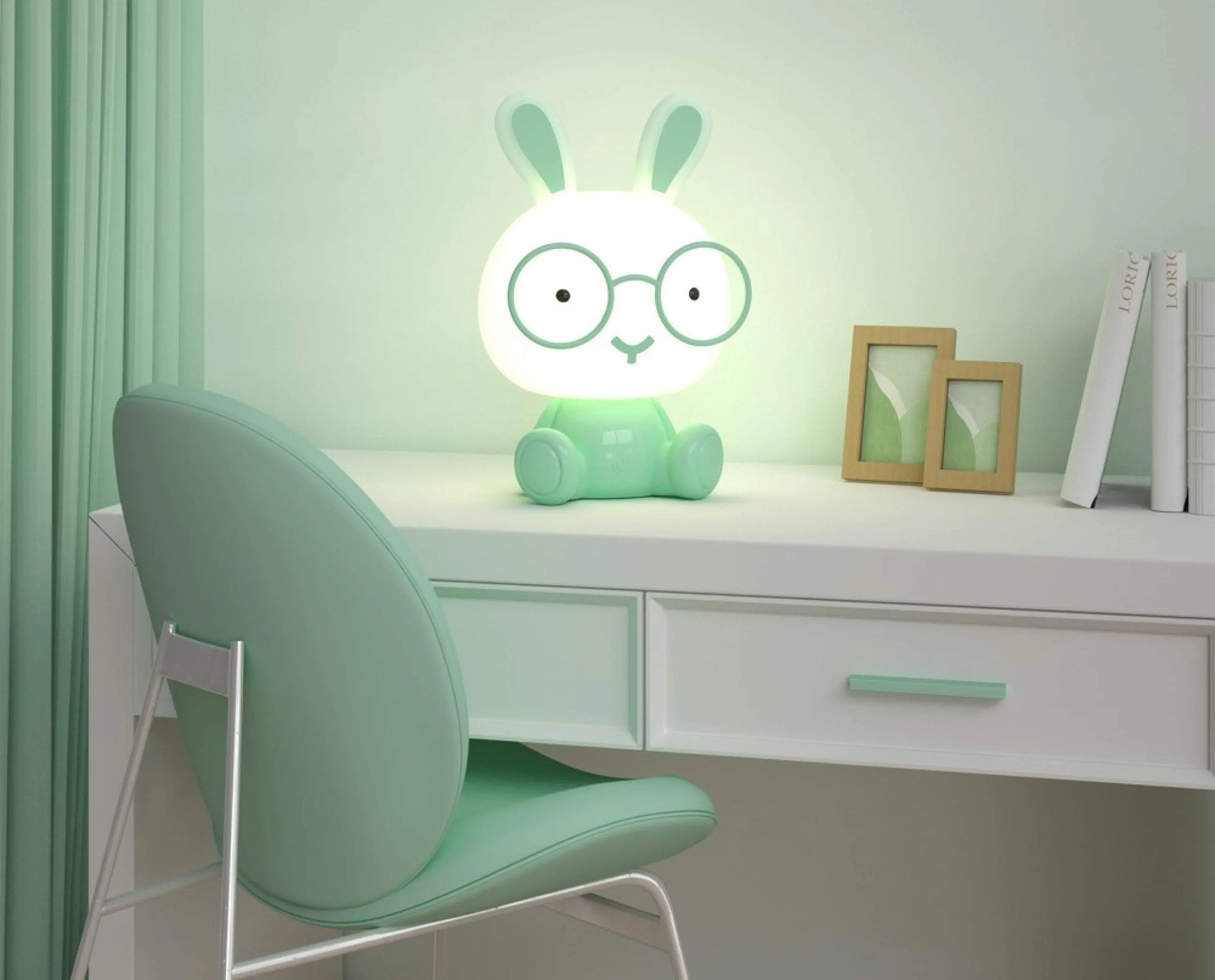 Lumi Pals Bunny Table Lamp Night Light for Kids