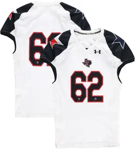 Texas Tech Red Raiders Team-Issued #62 White and Black Jersey from the 2013 NCAA Football Season - Size 50