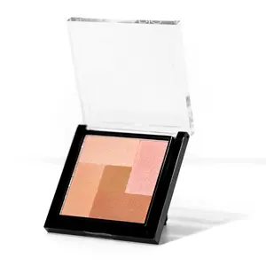 Palladio 2-IN-1 MOSAIC BLUSH & BRONZER - Silky Smooth Blendable Makeup with Coconut Oil & Aloe - Cruelty-Free Vegan Formula for Summer Glow