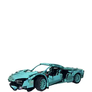 Trendy Super Car Model, Handmade 3D Puzzle Building Kit, Realistic Appearance, Stress Relief Assembly Process, Home Decor Enhancer