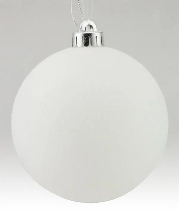 200MM Glittered Ball White