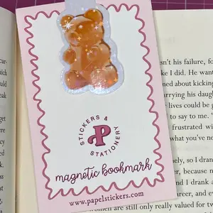 Handmade Magnetic Bookmark, Gummy Bears Handmade Magnetic Bookmark, Gummy Bears