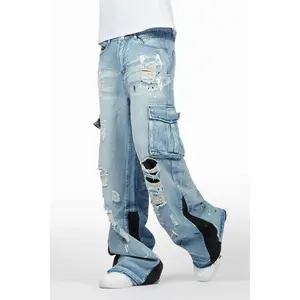 Dubaku Blue Baggy Fit Jean