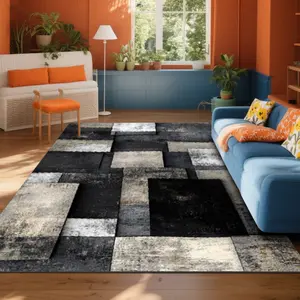 Exquisite square printed velvet carpet, versatile decorative style for home, commercial and indoor use, available in multiple sizes, machine washable,soft and not easy to shed, convenient and practical.